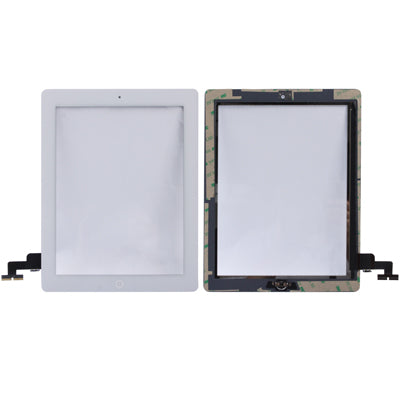 Touch Panel (Controller Button + Home Key Button PCB Membrane Flex Cable + Touch Panel Installation Adhesive) for iPad 2 / A1395 / A1396 / A1397 , For iPad 2+Adhesive, For iPad 2 + Adhesive