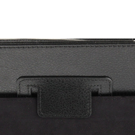 High Quality Litchi Texture Folding Leather with Sleep / Wake-up & Holder Function for iPad 2 / iPad 3 / iPad 4