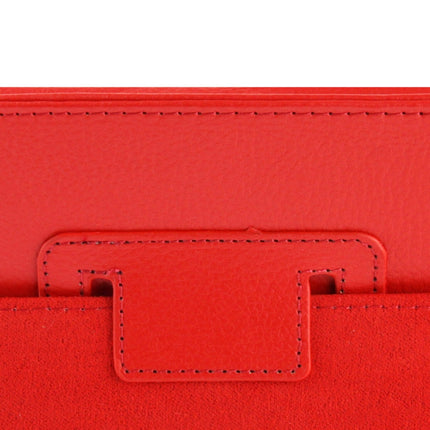 High Quality Litchi Texture Folding Leather with Sleep / Wake-up & Holder Function for iPad 2 / iPad 3 / iPad 4