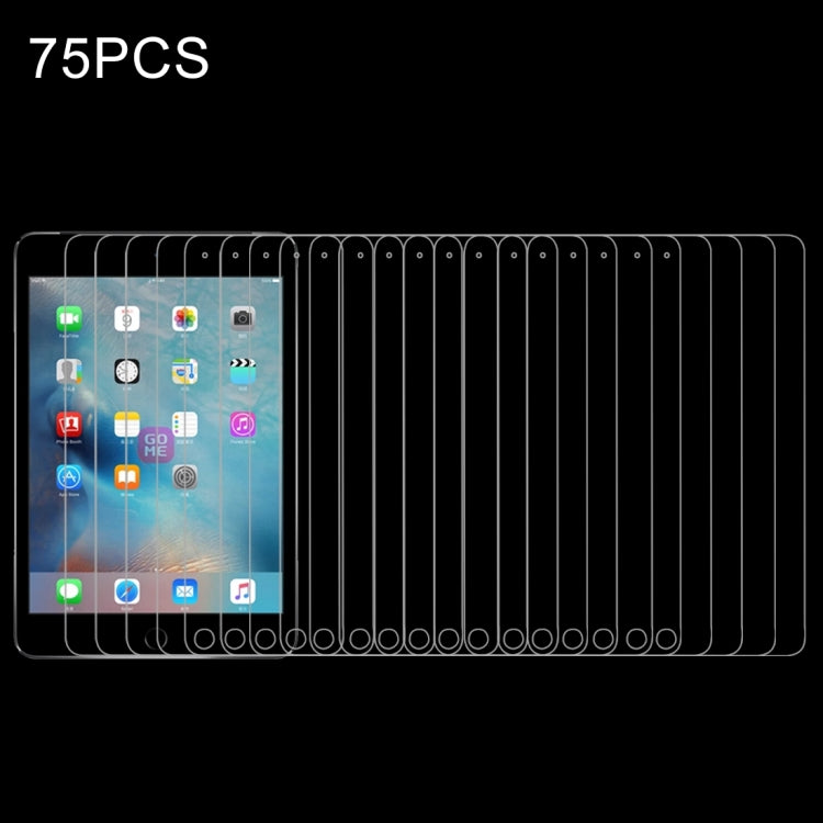 75 PCS 0.3mm 9H+ Surface Hardness 2.5D Tempered Glass Film for iPad 2 / iPad 3 / iPad 4, iPad 4