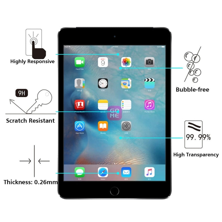 75 PCS 0.3mm 9H+ Surface Hardness 2.5D Tempered Glass Film for iPad 2 / iPad 3 / iPad 4, iPad 4