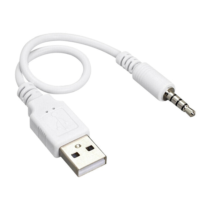 USB to 3.5mm Jack Data Sync & Charge Cable for iPod Shuffle 1st /2nd /3rd Generation, Length: 15.5cm