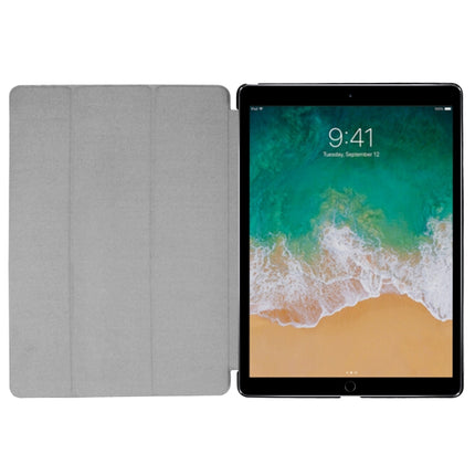 Custer Texture Horizontal Flip Smart Leather Case with 3-folding Holder  & Sleep / Wake-up Function for iPad ro 12.9 inch 2017 / 2015, For iPad Pro 12.9 inch