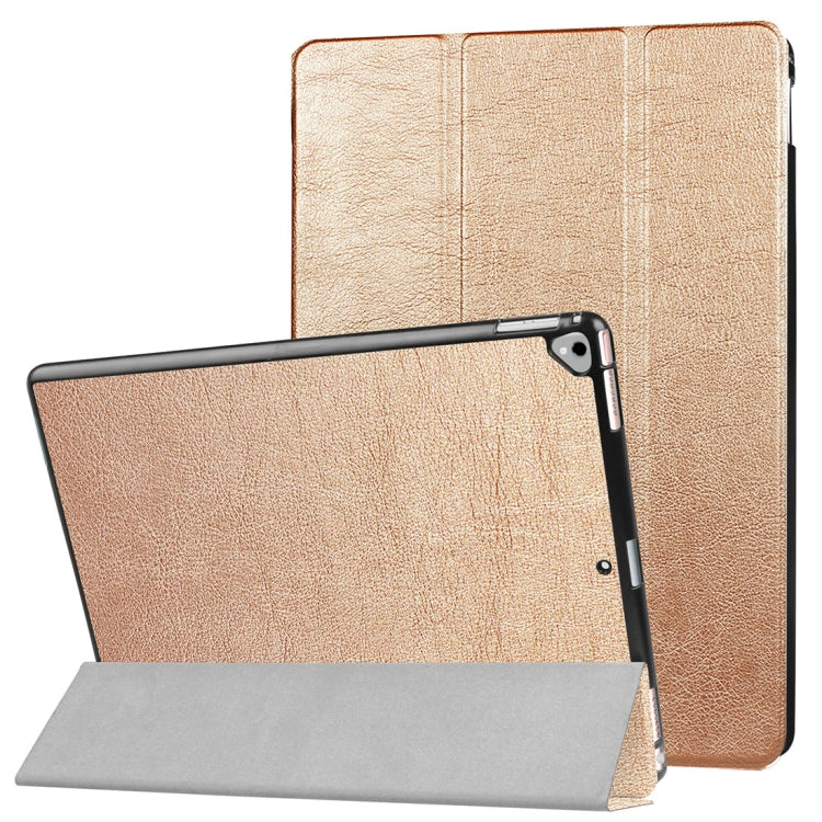 Custer Texture Horizontal Flip Smart Leather Case with 3-folding Holder  & Sleep / Wake-up Function for iPad ro 12.9 inch 2017 / 2015, iPad Pro 12.9 inch, For iPad Pro 12.9 inch