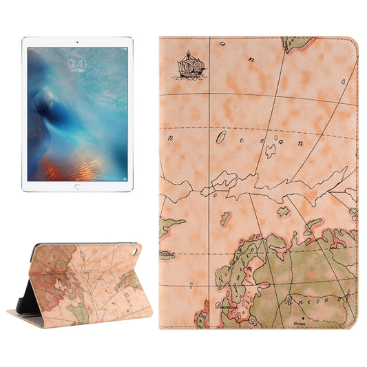 Map Pattern Horizontal Flip Leather Case with Holder & Card Slots & Wallet for iPad Pro 12.9 inch, Random Pattern Delivery, S-IPRO-1062A, S-IPRO-1062B, S-IPRO-1062C