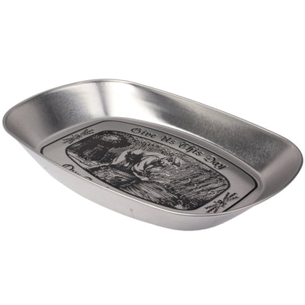 Stainless Steel Multi-purpose Tray Fruit Bowl Dessert Plate , Ship