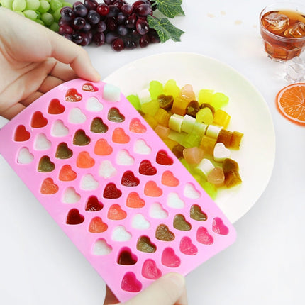 Creative Heart Shape 55-Grid Ice Cube Tray, 55 Grids Love