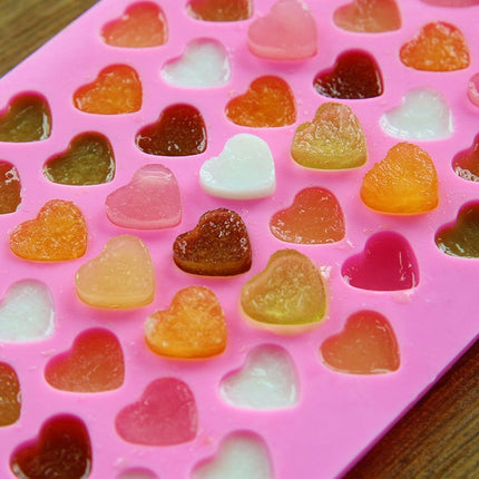Creative Heart Shape 55-Grid Ice Cube Tray, 55 Grids Love