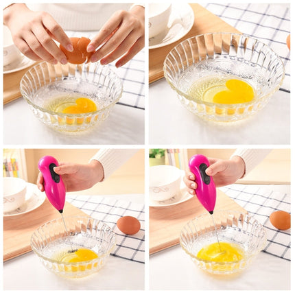 Portable Handheld Electric Beaters Whisk Egg / Milk Bar / Electric Mixer / Electric Frother Foamer Whisk, Random Color Delivery