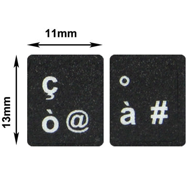 Italian Learning Keyboard Layout Sticker for Laptop / Desktop Computer Keyboard, Italian