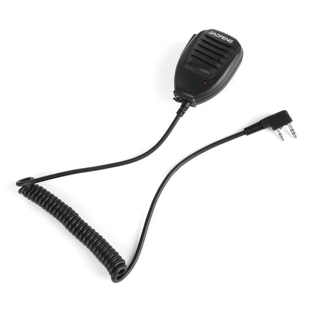 Baofeng Clip-on Speaker Microphone for Walkie Talkies, 3.5mm + 2.5mm Earphone + Mic Plug, Microphone