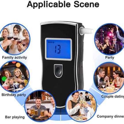 3 digitals LCD Display Breath Alcohol Tester Analyzer, AT-818