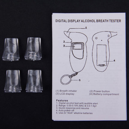 LCD Digital Alcohol Tester Breathalyzer, Alcohol Tester 2