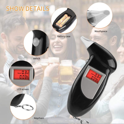 LCD Digital Alcohol Tester Breathalyzer, Alcohol Tester 2