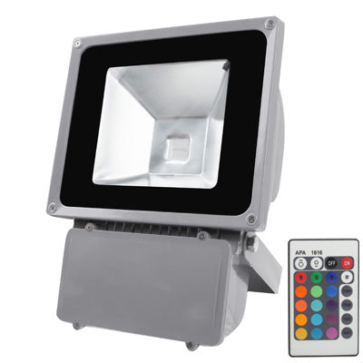 RGB LED Light with Remote Control, AC 85-265V, 80W RGB