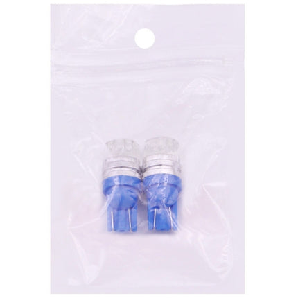 2 PCS T10 1.5W 60LM 1 LED Dark Blue COB LED Brake Light for Vehicles, DC12V