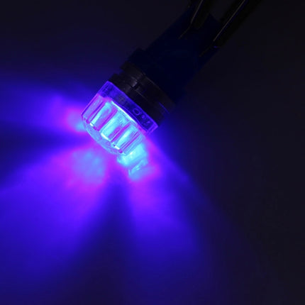 2 PCS T10 1.5W 60LM 1 LED Dark Blue COB LED Brake Light for Vehicles, DC12V