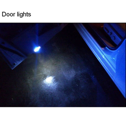 2 PCS T10 1.5W 60LM 1 LED Dark Blue COB LED Brake Light for Vehicles, DC12V