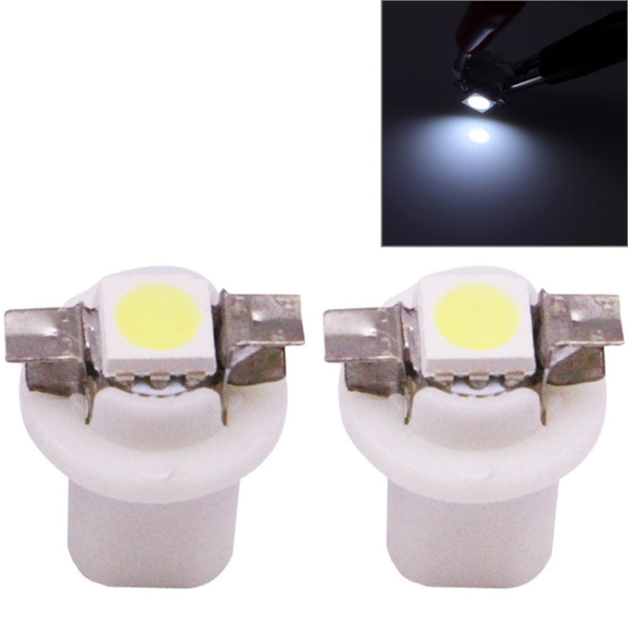 2 PCS B8.5 0.2W 12LM 1 LED SMD 5050 LED Instrument Light Bulb Dashboard Light for Vehicles, DC 12V, 0.2W B8.5