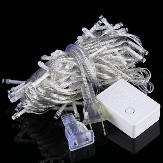 100 LEDs with End Joint & 8 Display Modes Controller for Christmas Party, AC 110V, US Plug