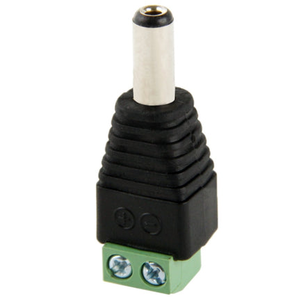 5.5mm x 2.1mm DC Power Male Jack to 2 Conductor Screw Down Connector for LED Light Controller