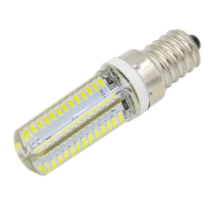 E14 5W 400LM 104 LED SMD 3014 Silicone Corn Light Bulb, AC 220V (Warm White Light), 5W