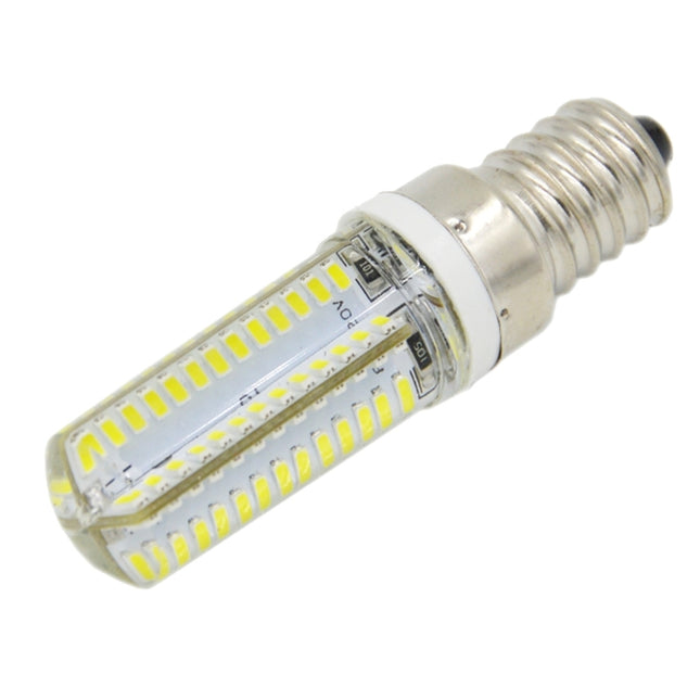 E14 5W 400LM 104 LED SMD 3014 Silicone Corn Light Bulb, AC 220V (Warm White Light), 5W