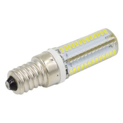 E14 5W 400LM 104 LED SMD 3014 Silicone Corn Light Bulb, AC 220V (Warm White Light), 5W