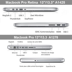 Frosted Hard Plastic Protective Case for Macbook Pro 13.3 inch, S-MAC-0023A, S-MAC-0023B, S-MAC-0023C, S-MAC-0023D, S-MAC-0023E, S-MAC-0023F, S-MAC-0023G, S-MAC-0023H