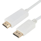DP to HDMI Male White / White