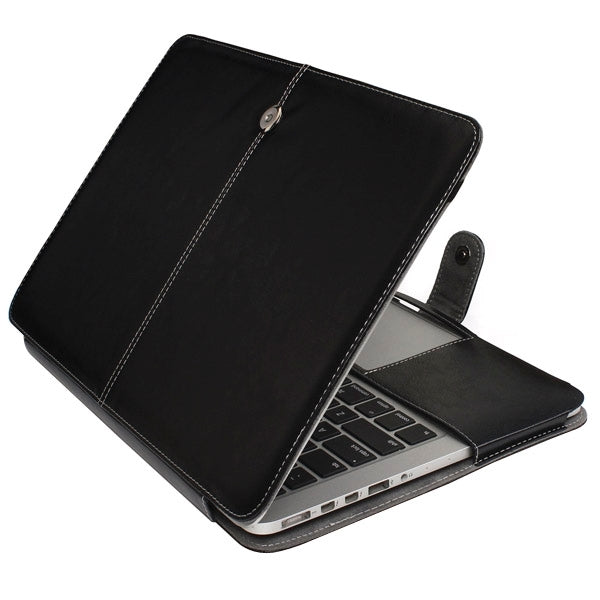 Notebook Leather Case with Snap Fastener for 15.4 inch MacBook Pro Retina