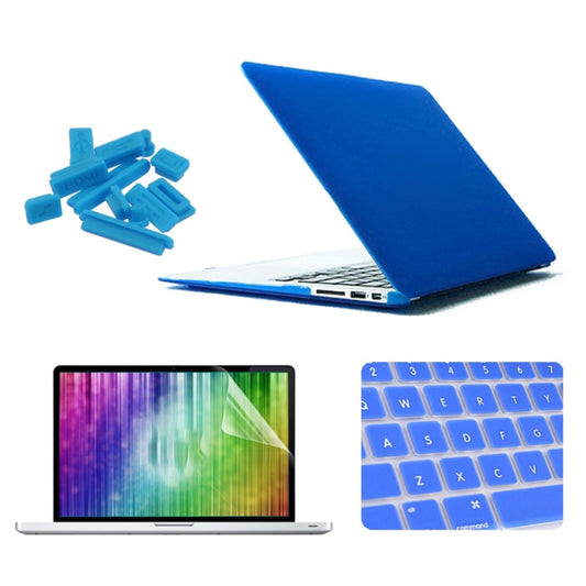 ENKAY for MacBook Air 11.6 inch (US Version) / A1370 / A1465 4 in 1 Frosted Hard Shell Plastic Protective Case with Screen Protector & Keyboard Guard & Anti-dust Plugs, For MacBook Air 11.6 inch (US Version) / A1370 / A1465