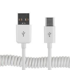 USB-C / Type-C 3.1 to USB 2.0 Spring Data Sync Charge Cable, Cable Length: 3m