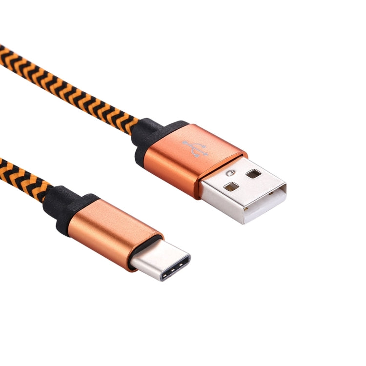 1m Woven Style USB-C / Type-C 3.1 to USB 2.0 Data Sync Charge Cable