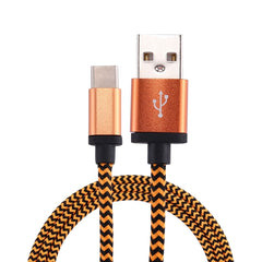 1m Woven Style USB-C / Type-C 3.1 to USB 2.0 Data Sync Charge Cable