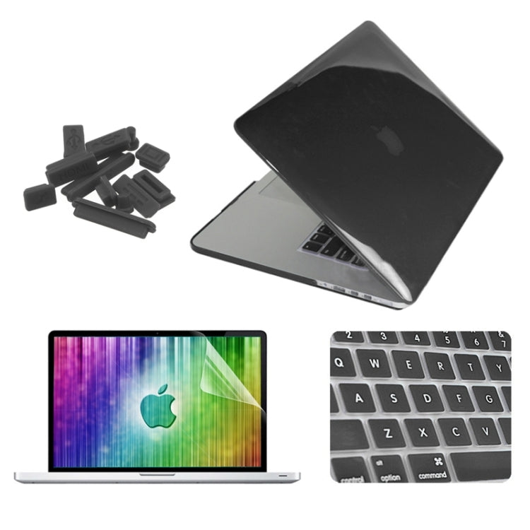 ENKAY for MacBook Pro Retina 13.3 inch (US Version) / A1425 / A1502 4 in 1 Crystal Hard Shell Plastic Protective Case with Screen Protector & Keyboard Guard & Anti-dust Plugs