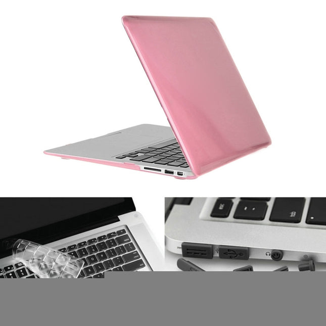 ENKAY for Macbook Air 11.6 inch (US Version) / A1370 / A1465 Hat-Prince 3 in 1 Crystal Hard Shell Plastic Protective Case with Keyboard Guard & Port Dust Plug