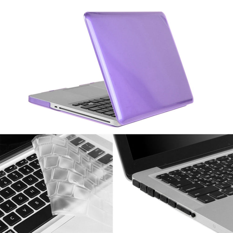 ENKAY for Macbook Pro 13.3 inch (US Version) / A1278 Hat-Prince 3 in 1 Crystal Hard Shell Plastic Protective Case with Keyboard Guard & Port Dust Plug