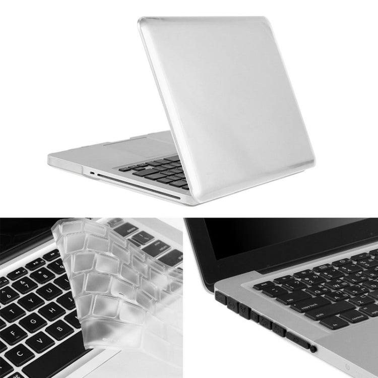 ENKAY for Macbook Pro 13.3 inch (US Version) / A1278 Hat-Prince 3 in 1 Crystal Hard Shell Plastic Protective Case with Keyboard Guard & Port Dust Plug