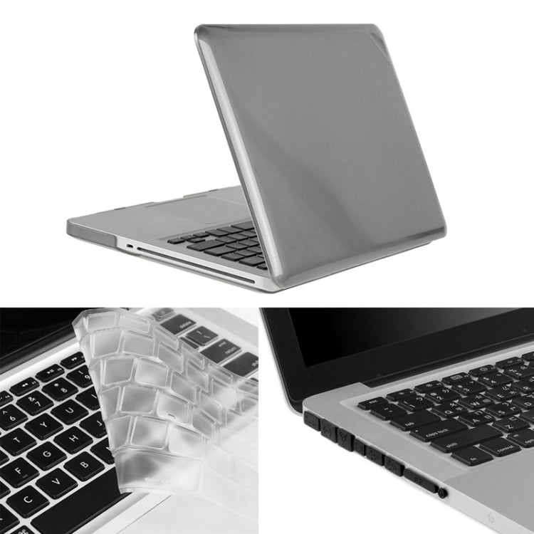 ENKAY for Macbook Pro 15.4 inch (US Version) / A1286 Hat-Prince 3 in 1 Crystal Hard Shell Plastic Protective Case with Keyboard Guard & Port Dust Plug