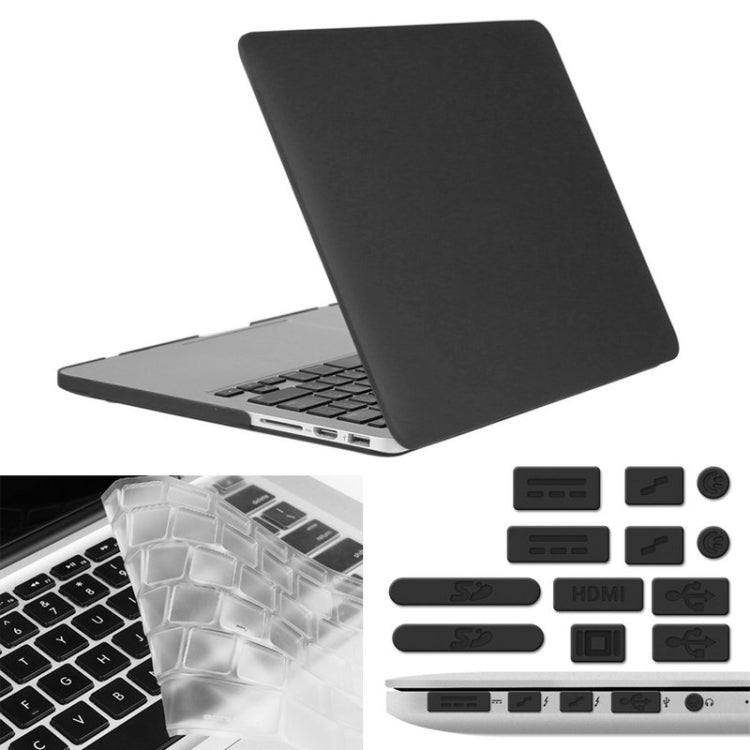 ENKAY for Macbook Pro Retina 13.3 inch (US Version) / A1425 / A1502 Hat-Prince 3 in 1 Frosted Hard Shell Plastic Protective Case with Keyboard Guard & Port Dust Plug