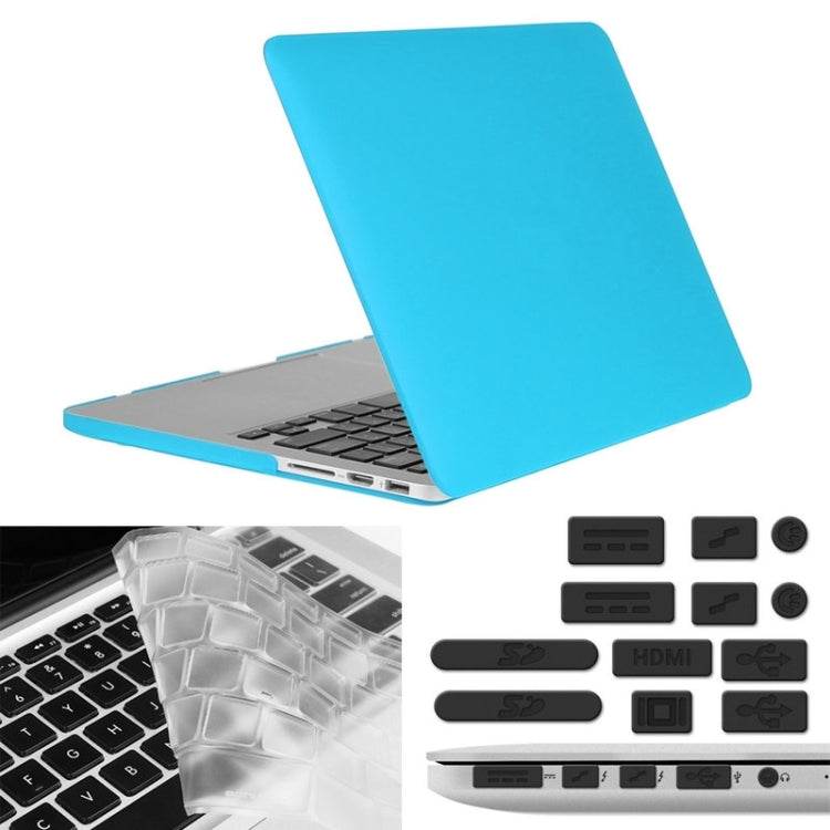 ENKAY for Macbook Pro Retina 13.3 inch (US Version) / A1425 / A1502 Hat-Prince 3 in 1 Frosted Hard Shell Plastic Protective Case with Keyboard Guard & Port Dust Plug