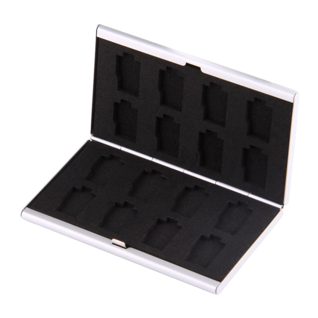 16 in 1 Memory Card Protective Case Box for 16 TF Cards, 8 TF + 8 TF Silver, 8 TF + 8 TF Black, 8 TF + 8 TF Pink
