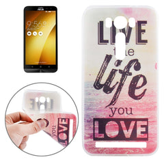 Ultrathin Flowers Pattern Soft TPU Protective Cover Case for Asus Zenfone 2 Laser / ZE500KL 5.0inch, For Zenfone 2 Laser ZE500KL