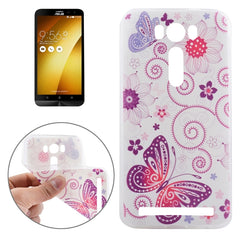 Ultrathin Flowers Pattern Soft TPU Protective Cover Case for Asus Zenfone 2 Laser / ZE500KL 5.0inch, For Zenfone 2 Laser ZE500KL