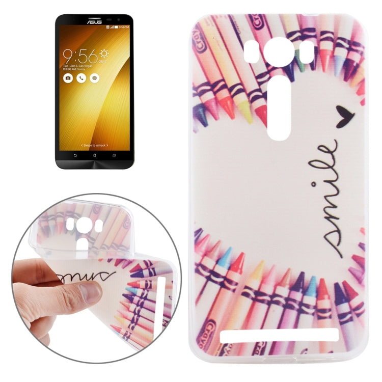 Ultrathin Flowers Pattern Soft TPU Protective Cover Case for Asus Zenfone 2 Laser / ZE500KL 5.0inch, For Zenfone 2 Laser ZE500KL