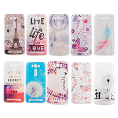 Ultrathin Flowers Pattern Soft TPU Protective Cover Case for Asus Zenfone 2 Laser / ZE500KL 5.0inch, For Zenfone 2 Laser ZE500KL