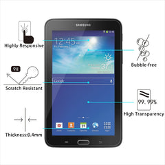 0.4mm 9H+ Surface Hardness 2.5D Explosion-proof Tempered Glass Film for Galaxy Tab 3 Lite T110 / T111 / T113