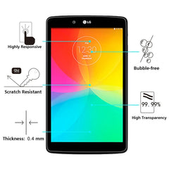 0.4mm 9H+ Surface Hardness 2.5D Explosion-proof Tempered Glass Film for LG G Tablet 7.0 / V400, For V400 （1 PC）