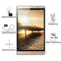 0.4mm 9H Surface Hardness Explosion-proof Tempered Glass Film for Huawei MediaPad M2 8.0